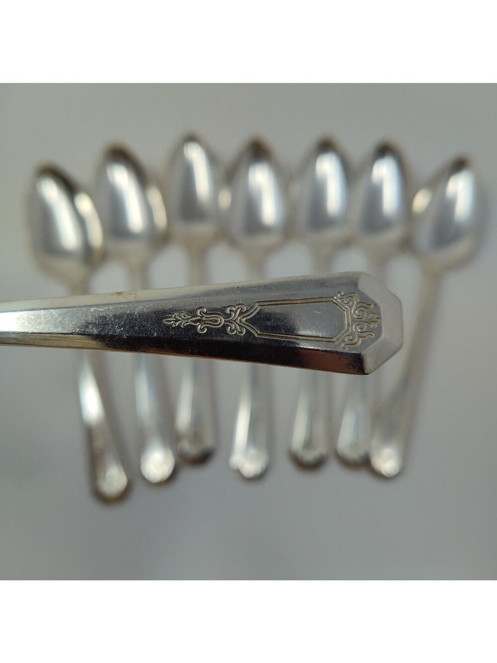 8X Tsp Rogers IS Silverplate 1920 La France Teaspoons Flatware